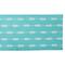 Aqua Base Embroidered Arrow Fletching Table Runner
